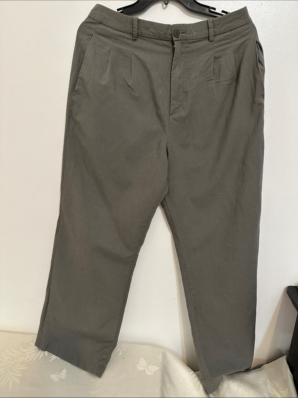 Women’s Gray Wide-Leg Casual Pants